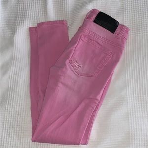 DKNY Girls Pink Denim Skinny Jeans
